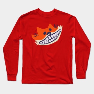 Grinning Fox with Big Teeth Long Sleeve T-Shirt